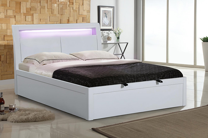 Tanya High Gloss Storage Bedsteads From